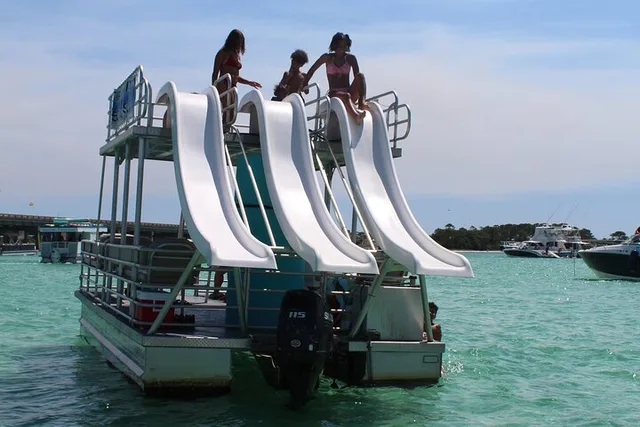 Okaloosa Island Pontoon Boat Adventure with Slides - Image 5