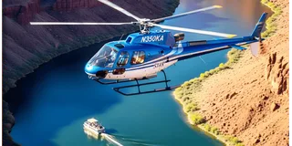 Grand Canyon Helicopter and Pontoon Boat Tour