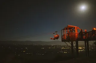 Santa Barbara Zipline Tour at Night