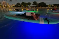 Honolulu Stand-Up Paddle Glowga Yoga Class thumbnail 5