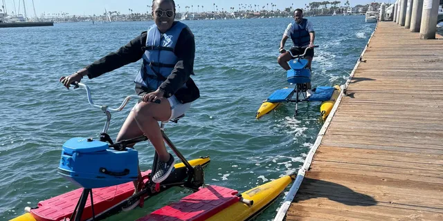 Long Beach Water Bike Rental in Alamitos Bay - Image 4