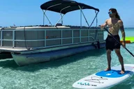 Fort Walton Pontoon Boat Rental to Crab Island 4 hr thumbnail 5