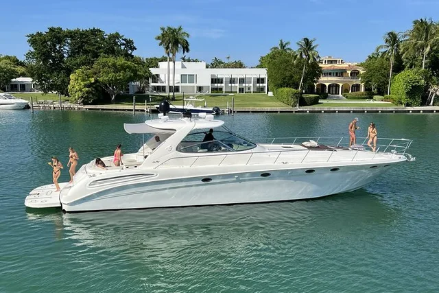 Miami Beach Sundancer Yacht Rental - Image 1