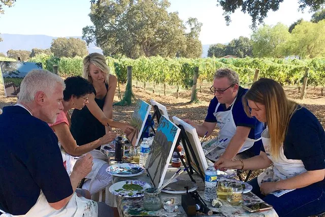 Santa Barbara Vineyard Painting and Wine Tasting - Image 2