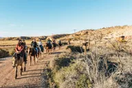 Las Vegas Desert Sunset Horseback Ride with BBQ Dinner thumbnail 1