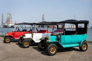 Galveston Model-T Electric Golf Cart Rental