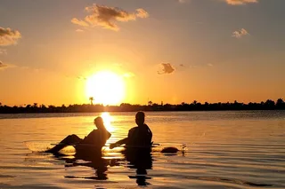 Cocoa Beach Clear Kayak Sunset Tour 90 min