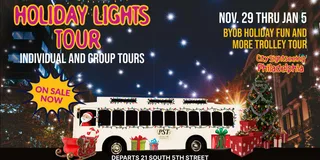 Philadelphia Holiday Lights Trolley Tour BYOB