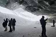 Fairbanks Snowshoe Hike to Castner Glacier Ice Cave thumbnail 3