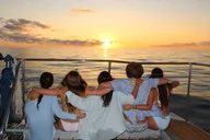 Oahu Snorkel Sunset Cruise with Whale and Dolphin Watch thumbnail 3