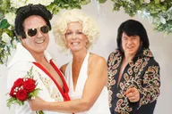 Las Vegas Elvis Themed Wedding with Limousine thumbnail 4