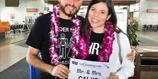 Kona Airport Lei Greeting for Honeymooners