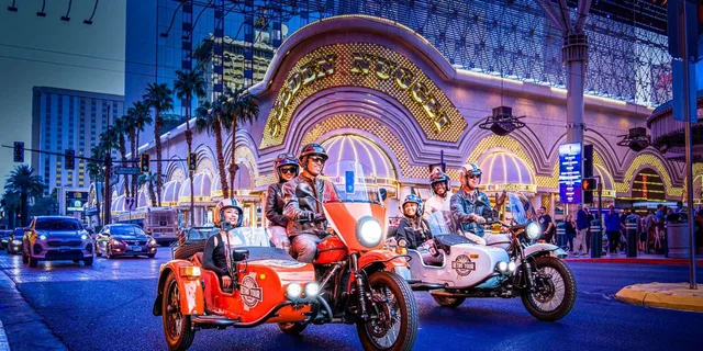 Las Vegas Sidecar Motorcycle Tour at Night - Image 3