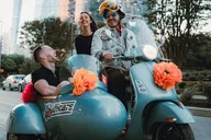 San Antonio Vespa Sidecar Tour with Tacos 90 min thumbnail 2