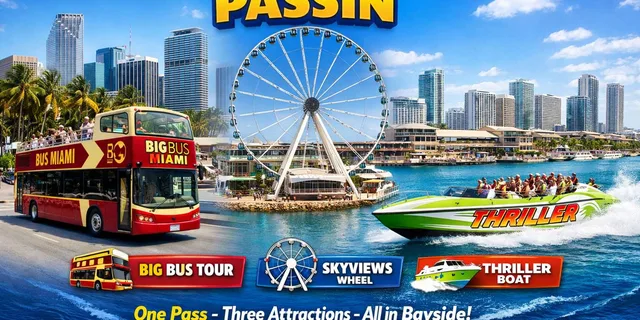 Miami Bayside Marketplace Pass with 3 Attractions - Image 1