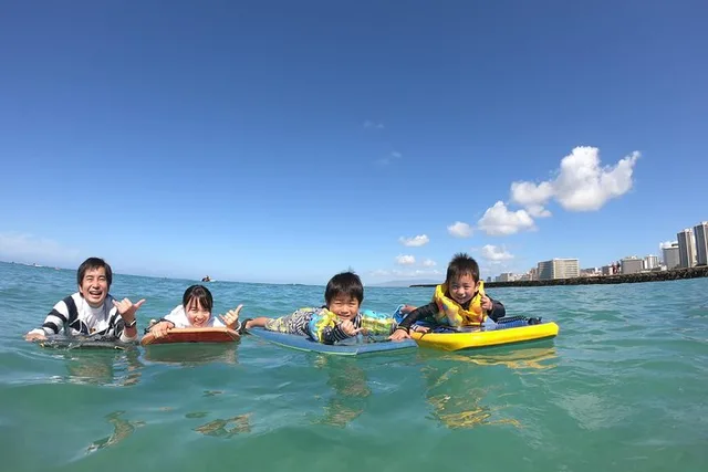 Waikiki Family Bodyboarding Lesson with Shuttle - Image 2