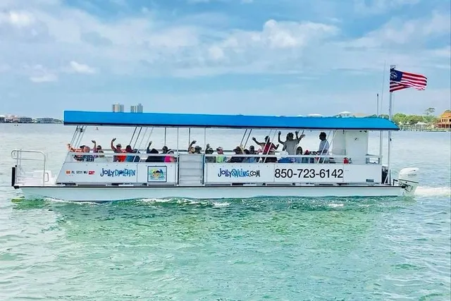 Pensacola Powerboat Dolphin Cruise with Beach Stop - Image 1