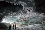 Fairbanks Snowshoe Hike to Castner Glacier Ice Cave thumbnail 4