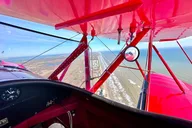 Galveston Biplane Ride Over Bolivar Lighthouse thumbnail 3
