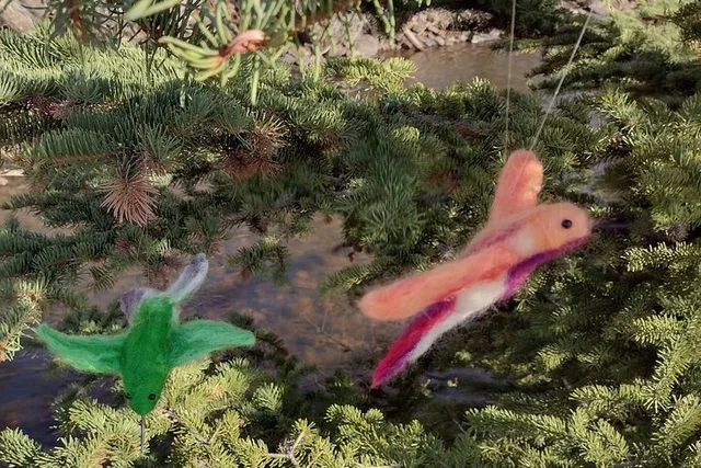 Estes Park Felting Hummingbird Ornament Class - Image 4