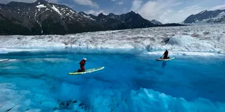 Anchorage Knik Glacier Helicopter and Paddleboarding Tour
