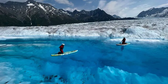 Anchorage Knik Glacier Helicopter and Paddleboarding Tour - Image 1