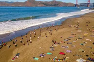 San Francisco Silent Disco Yoga at Baker Beach thumbnail 2