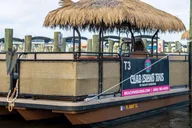 Key West Tiki Party Boat Rental with Slide thumbnail 3