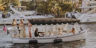 Miami E-Boat Cruise with Wine and Charcuterie 2 hr