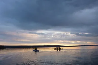 Yellowstone Lake Kayak Tour at Sunset