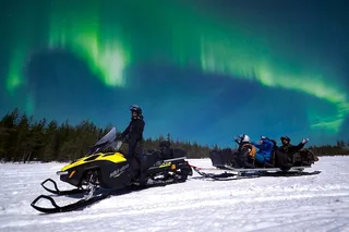 Alaska Snowmobile Tour with Aurora