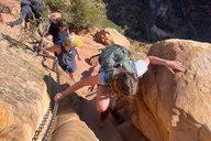 Zion Angels Landing Hike with Permit thumbnail 3
