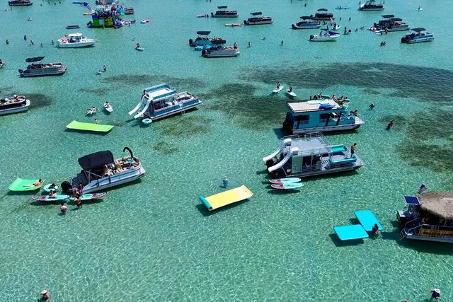 Destin Crab Island Pontoon Charter with Double Slides - Image 6