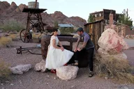 Nelson Ghost Town Wedding Ceremony thumbnail 1