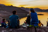 Lake Mead Sunset Kayak Tour with Dinner and Campfire thumbnail 2