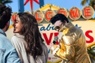 Las Vegas Elvis Wedding or Vow Renewal at Welcome Sign thumbnail 1