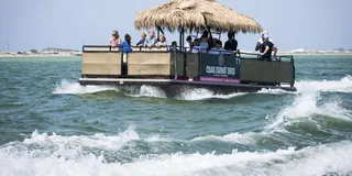 Key West Tiki Party Boat Rental with Slide