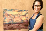 Santa Fe Abstract Painting Class thumbnail 4