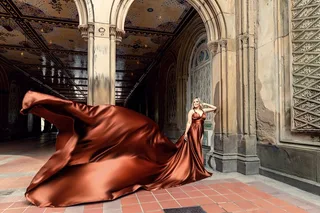 New York City Flying Dress Photoshoot