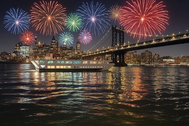 New York Harbor Fireworks Cruise with BBQ Buffet - Image 6