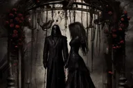Las Vegas Gothic Wedding Ceremony with Photography thumbnail 1